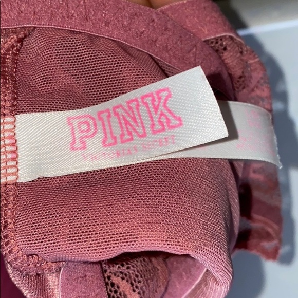 VS Pink Lace High Neck Push-up Bralette - Picture 6 of 7